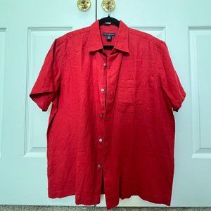 Banana Republic 100% Linen Button Down Shirt.